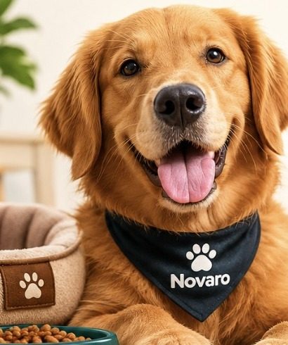 Perro golden retriever feliz